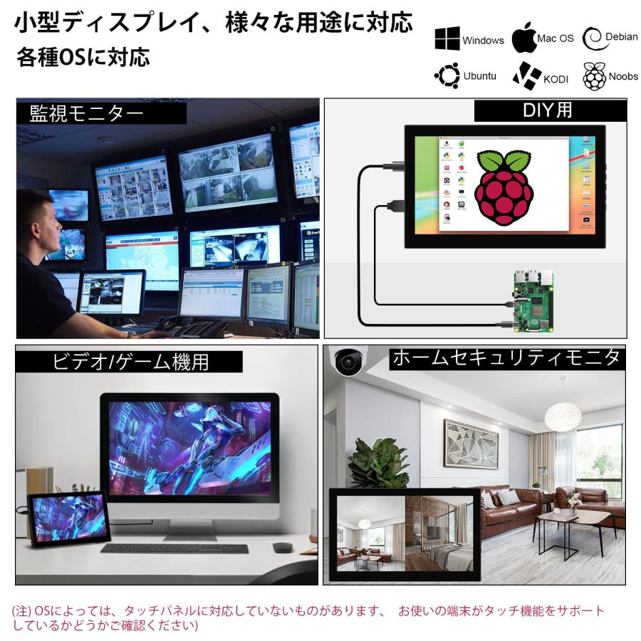 ミニ モニター 7 インチ タッチパネル モバイル HD小型モニター ミニ モニター 7 インチ タッチパネル モバイル HD小型モニター