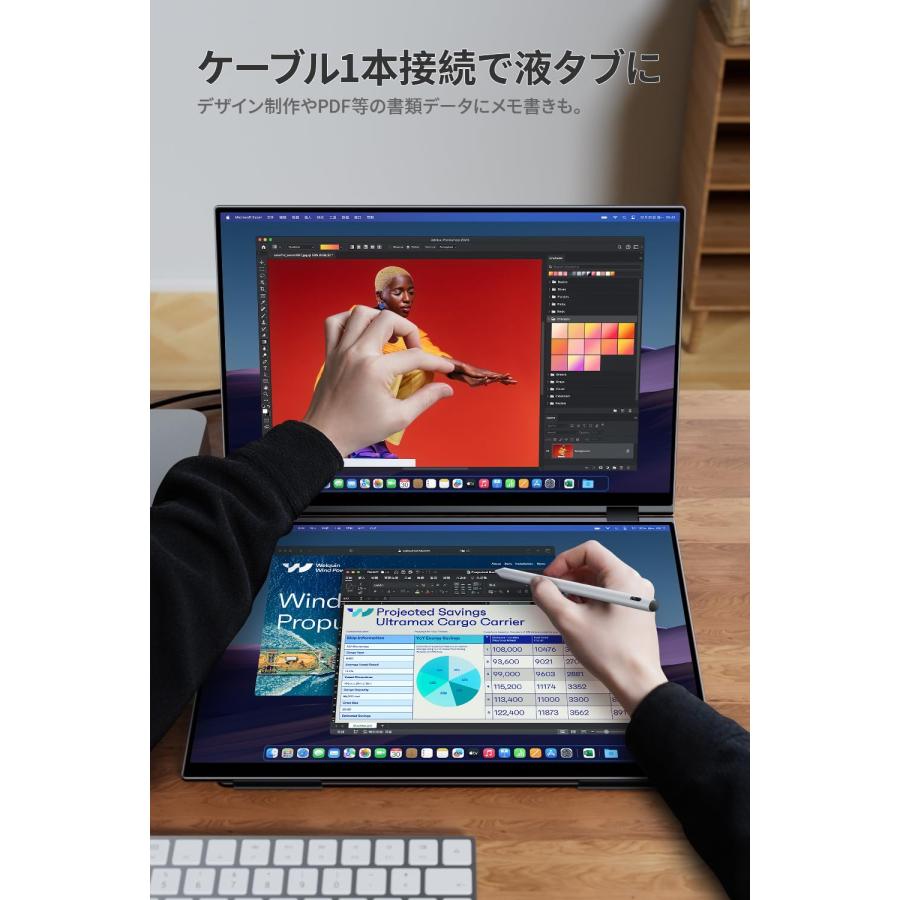 EHOMEWEI モバイルモニター 15.6インチ QLED デュアル EHOMEWEI モバイルモニター 15.6インチ QLED デュアル