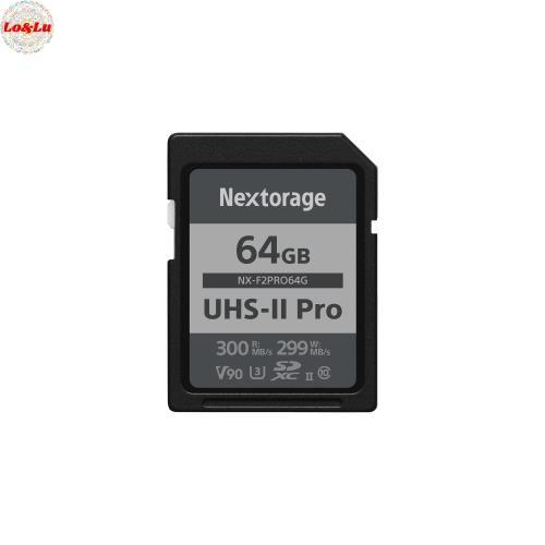 Nextorage ネクストレージ 国内メーカー 64GB UHS-II V90 SDXCメモリー 