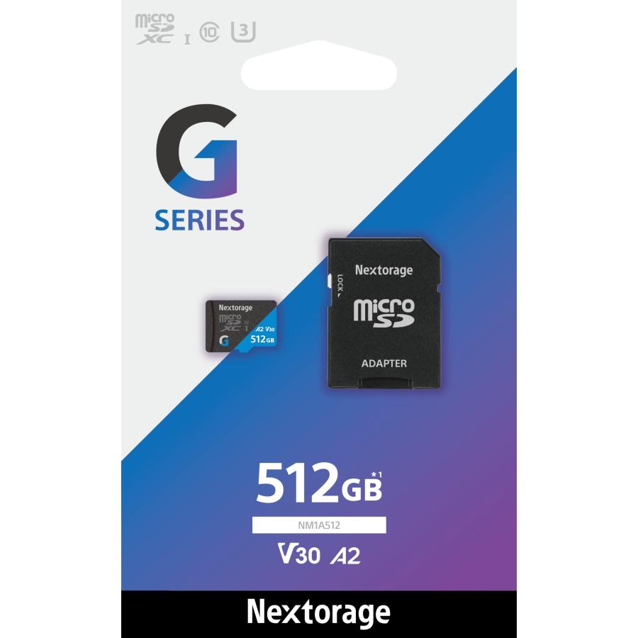 Nextorage ネクストレージ 国内メーカー 512GB microSDXC UHS-I U3 V30  