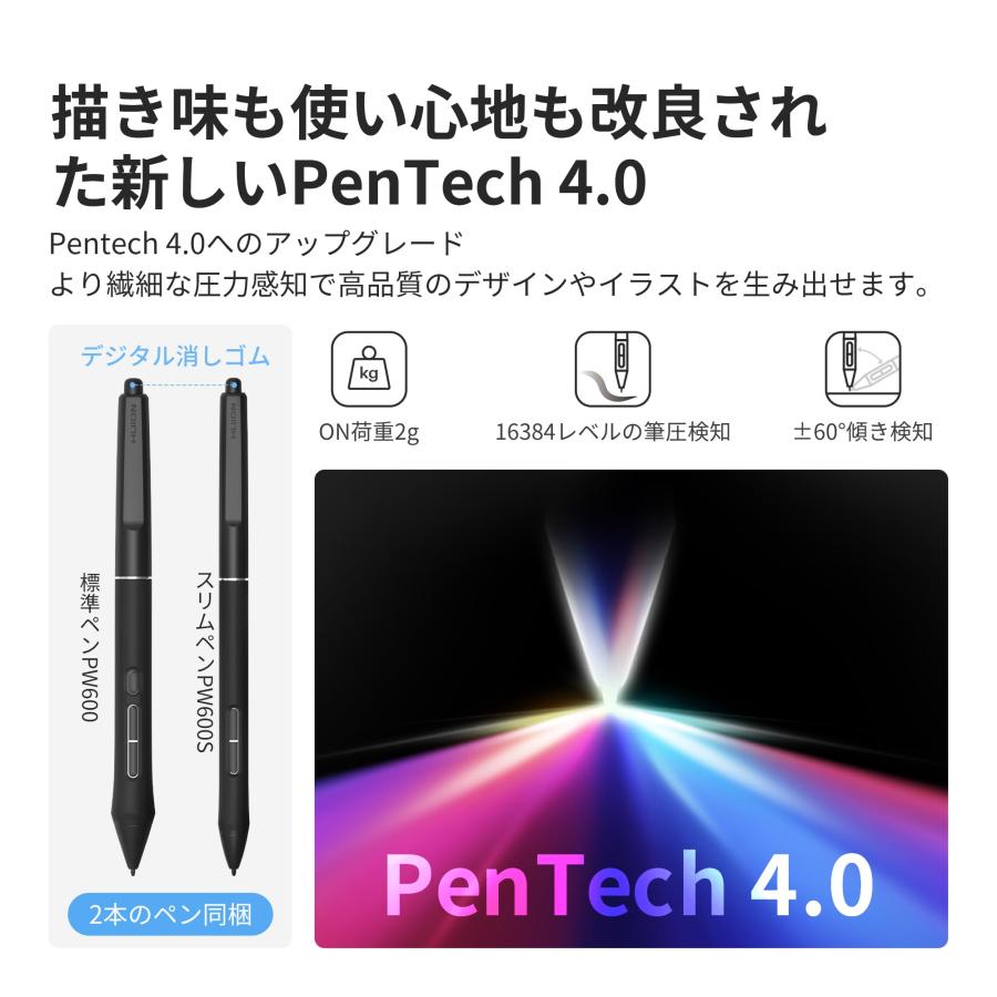 HUION 液タブ Kamvas Pro 19 4K UHD(3840*2160) 18.4型 液晶ペン HUION 液タブ Kamvas Pro 19 4K UHD(3840*2160) 18.4型 液晶ペン