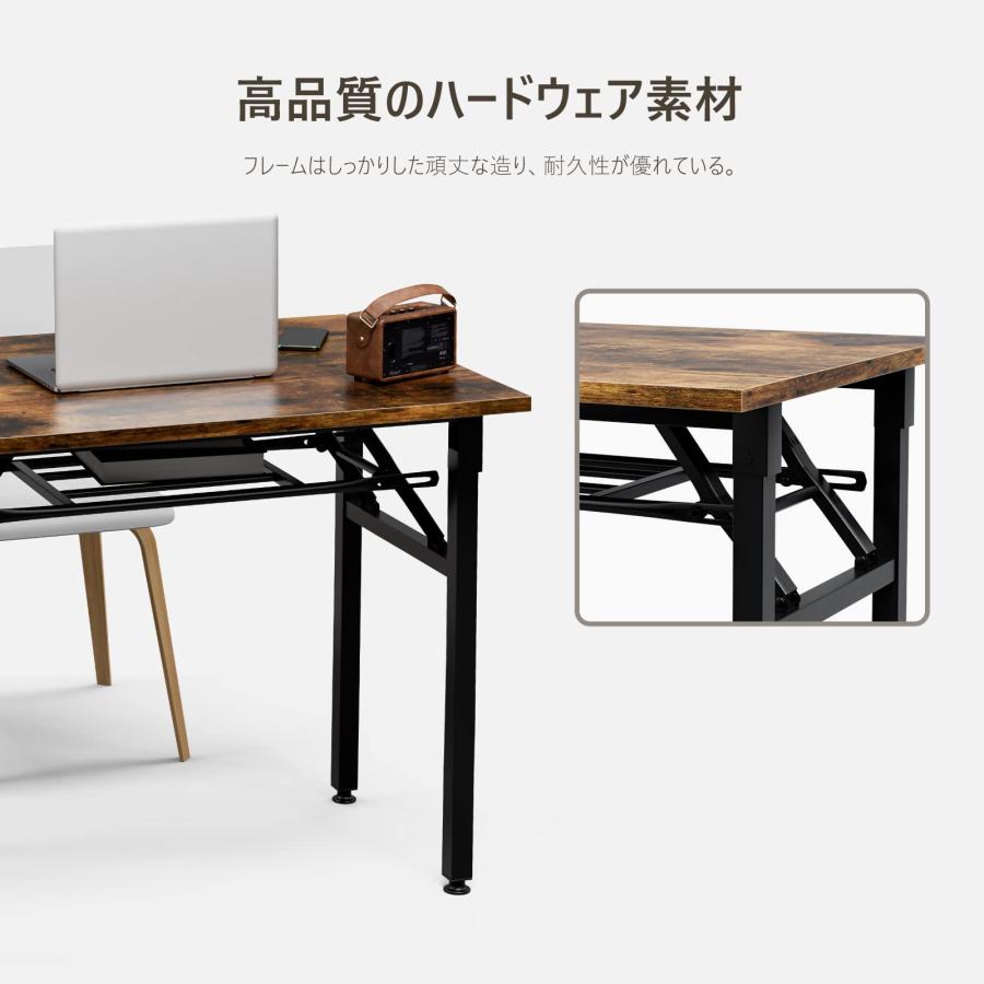 FryLR 折りたたみデスク 大理石柄 組み立て不要 80*60*72CM