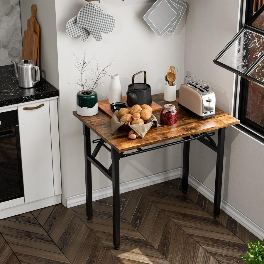 FryLR 折りたたみデスク 大理石柄 組み立て不要 80*60*72CM