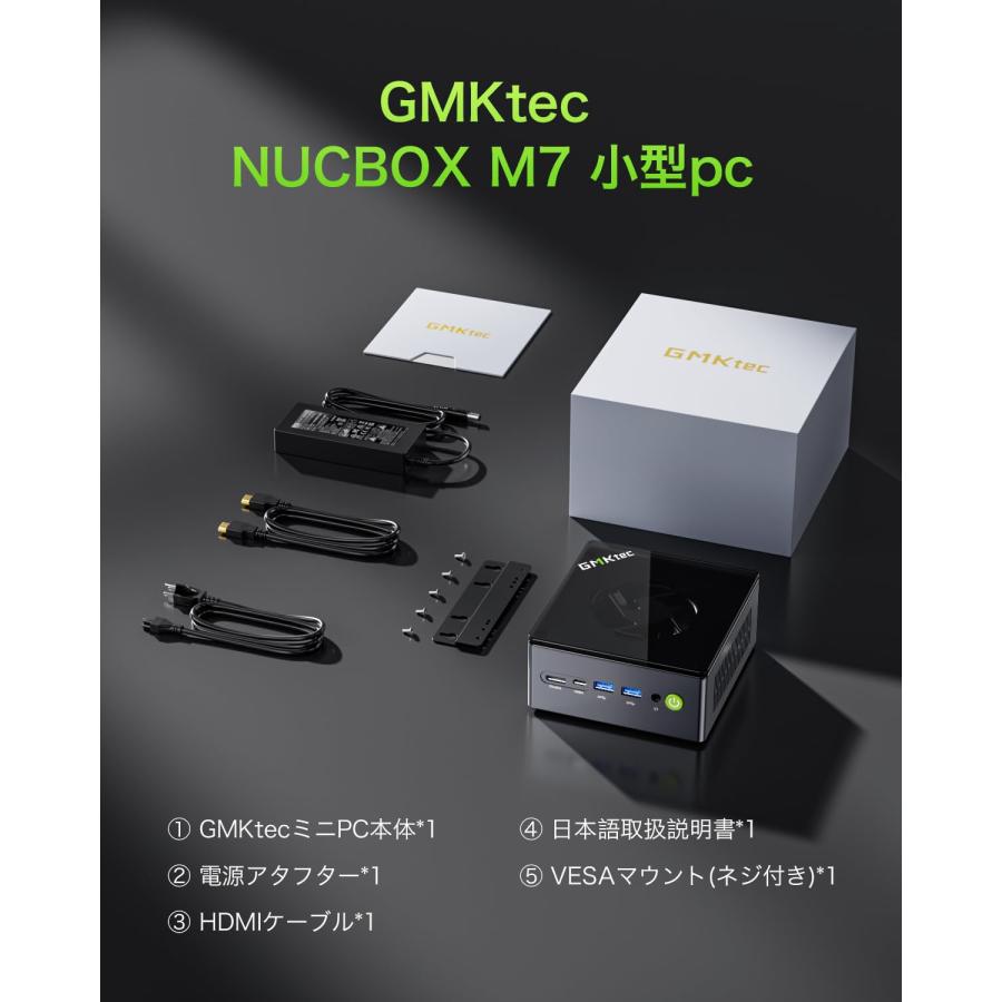 GMKtec NucBox M7ミニPC AMD Ryzen 7 Pro 6850H (8コア/16