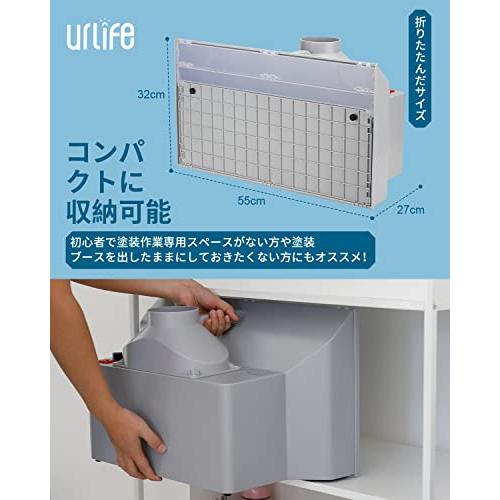 urlife 塗装ブース 2基強力ファン LED照明付き スプレーブース urlife 塗装ブース 2基強力ファン LED照明付き スプレーブース