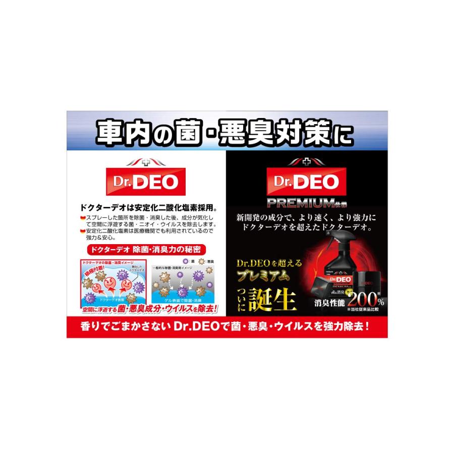 カーメイト(CARMATE) 車用 除菌 消臭剤 ドクターデオ Dr.DEO プレミアム エアコン取付 無香 安定化二酸化塩素 60日持続 D222｜loandlu｜07