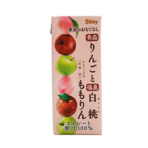 シャイニー 果実のおもてなし（国産ストレート果汁100％） みかりん・ももりん・ゆずりん 200ml 各12本 36本｜loandlu｜03