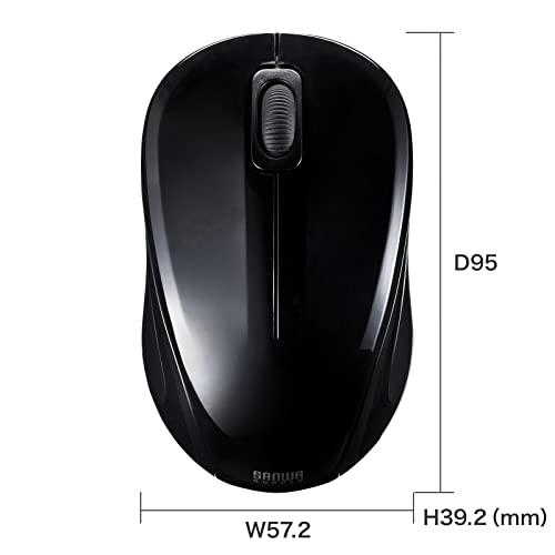 サンワサプライ 抗菌・静音BluetoothブルーLEDマウス（ブラック） MA-BBSK315BK｜loandlu｜05