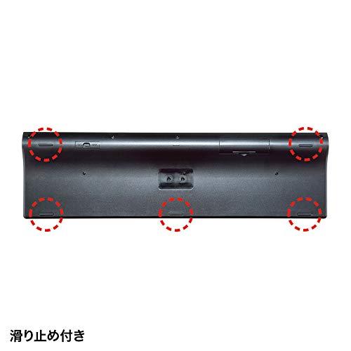 サンワサプライ ワイヤレス スリムキーボード USB接続 日本語配列 112キー パンタグラフ ブラック SKB-WL33BK｜loandlu｜06