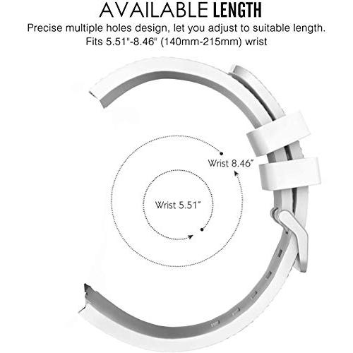 [Lamshaw] for Newluckバンド, シリコン交換バンド 通気性あるベルト交換 対応 Vikisda Qx7 1.85インチ大画面スマートウォッチ 2023 / Seefox Qx7 1.｜loandlu｜04