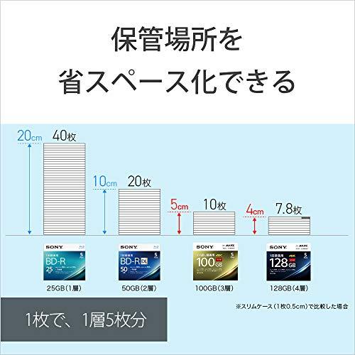 ソニー 日本製 ブルーレイディスク BD-R XL 128GB (1枚あたり地デジ約15時間) 1回録画用 25枚入り 4倍速ダビング対応 ケース無し 25BNR4VAPP4｜loandlu｜06