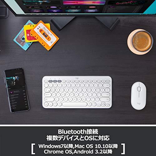 ロジクール ワイヤレスキーボード 無線 キーボード 薄型 小型 K380OW Bluetooth ワイヤレス Windows Mac iOS Android Chrome K380 国内正規品｜loandlu｜04