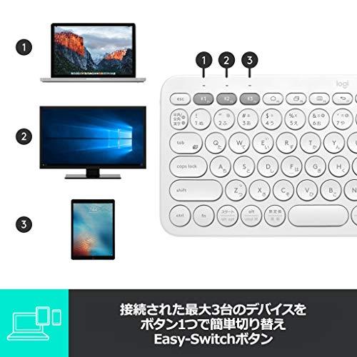 ロジクール ワイヤレスキーボード 無線 キーボード 薄型 小型 K380OW Bluetooth ワイヤレス Windows Mac iOS Android Chrome K380 国内正規品｜loandlu｜07