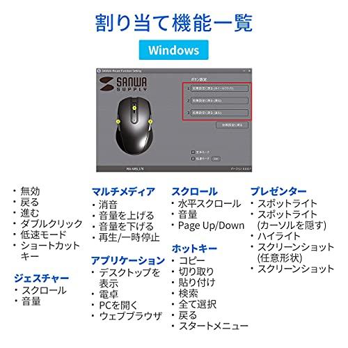 サンワサプライ Bluetooth4.0マウス BlueLED 5ボタン 左右対称 1600dpi(2段階切替) 小型 ホワイト MA-BTBL171W｜loandlu｜06