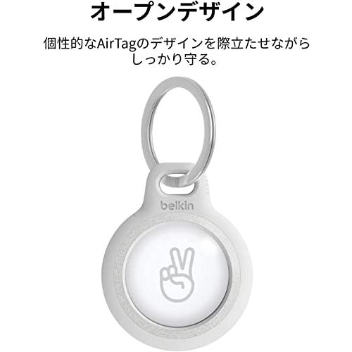 Belkin AirTag ケース キーホルダー リフレクター付き ホワイト MSC003btWH｜loandlu｜05