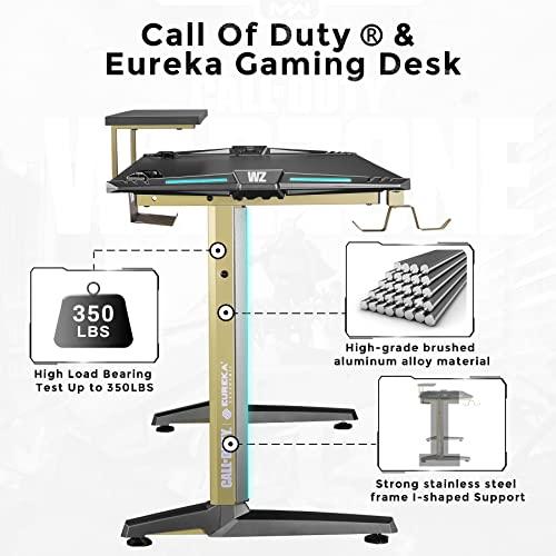 Eureka Ergonomic Sentry Gaming Desk Call of Duty コラボモデル COD-001-GB-US(10427) ブラック 大｜loandlu｜08