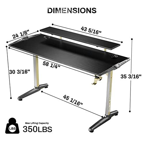 Eureka Ergonomic Sentry Gaming Desk Call of Duty コラボモデル COD-001-GB-US(10427) ブラック 大｜loandlu｜09