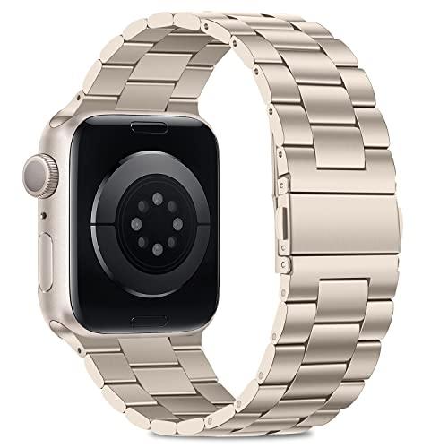 Apple Watch バンド 41mm 40mm 38mm アップルウォッチバンド 保護ケース付き ステンレスメタル腕時計バンド SE2 SE シリーズ 9 8 7 6 5 4 3 2 1に対応｜loandlu｜02