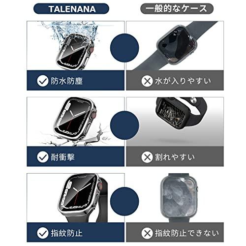 TALENANA Apple Watch 用 防水ケース 45mm 44mm 41mm 40mm アップルウォッチ保護カバー ガラスフィルム 一体型 3D直角エッジデザインSeries6/SE/5/4｜loandlu｜06