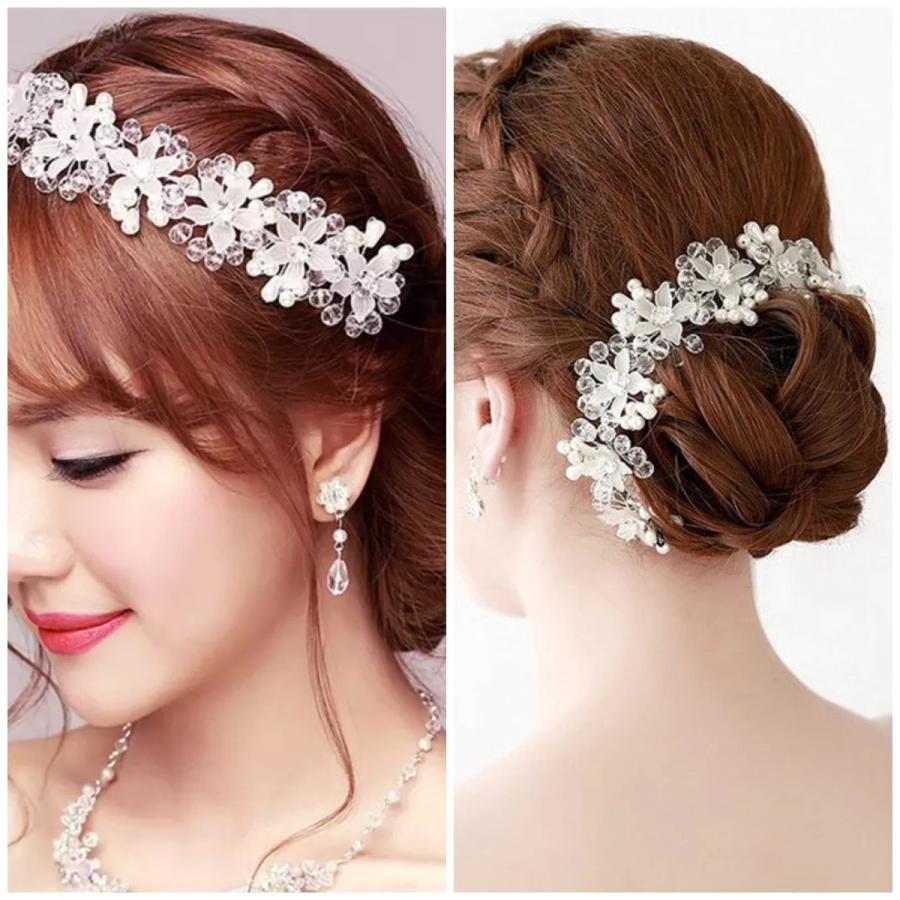 ヘッド 結婚式 ウェディング 小枝 ヘアアクセサリー 髪飾り カチューシャ パール フラワー 花嫁 インスタ ボンネ クリスタル D0005 ビジューアクセサリーloaris 通販 Yahoo ショッピング