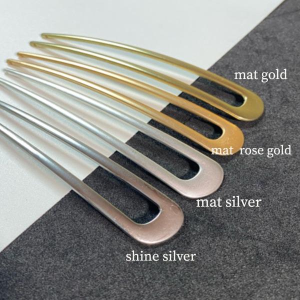 かんざし Uヘアピン 髪飾り 和装 着物 留袖 Uhairpin メタル 魔法の