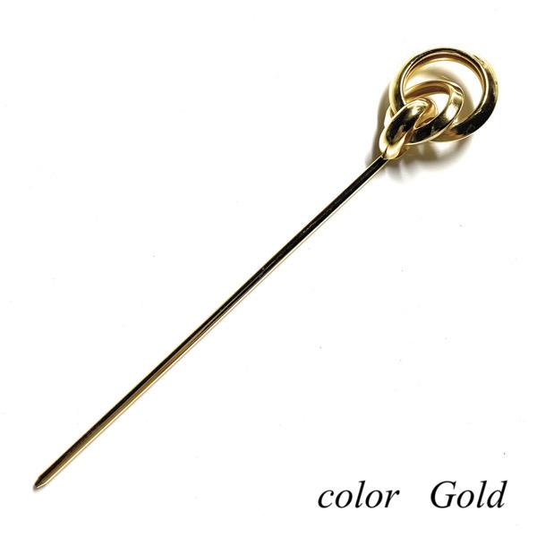 かんざし KANZASHI 1本差し 硬い 金属 リング ゴールド シルバー