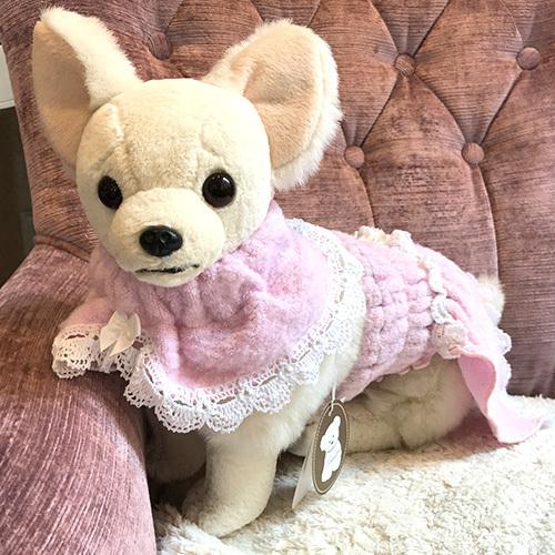 ふわふわ可愛い 愛犬用バスローブ 色：ピンク / ブルー【今治タオルシリーズ】ペット 犬用 日本製 コットン100% ※首輪カバーは別売りです |  | 07