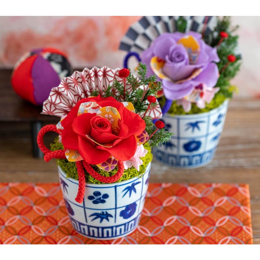 プリザーブドフラワー ギフト 花 プレゼント 女性 還暦祝い 古希 喜寿 傘寿 米寿 卒寿 お祝い 和楽 ケース入り ブリザードフラワー S Lobelia 通販 Yahoo ショッピング