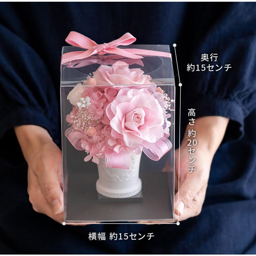 プリザーブドフラワー スフレ 洋風 フラワーアレンジ 誕生日