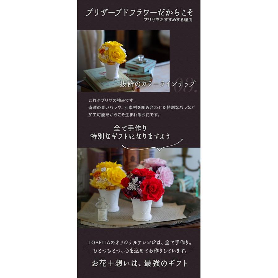 プリザーブドフラワー スフレ 洋風 フラワーアレンジ 誕生日