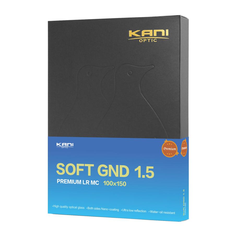 KANI 角型フィルター ハーフND32 プレミアムソフトGND1.5 100x150mm 