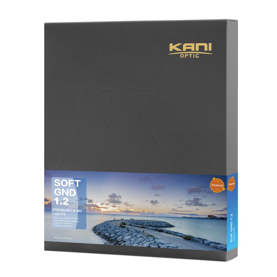 KANI 角型フィルター ハーフND16 プレミアムソフトGND 1.2 150x170mm (減光効果:最大4絞り分) / レンズフィルター 角形 |  | 02