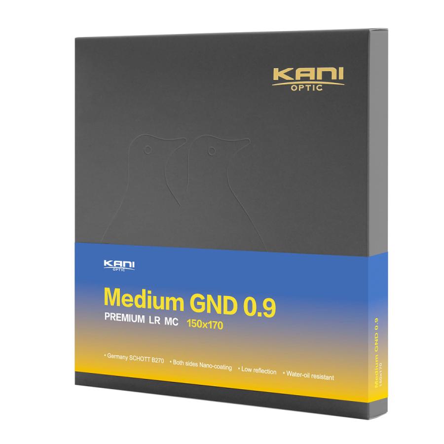 KANI 角型フィルター ハーフND8 プレミアムミディアムGND 0.9 