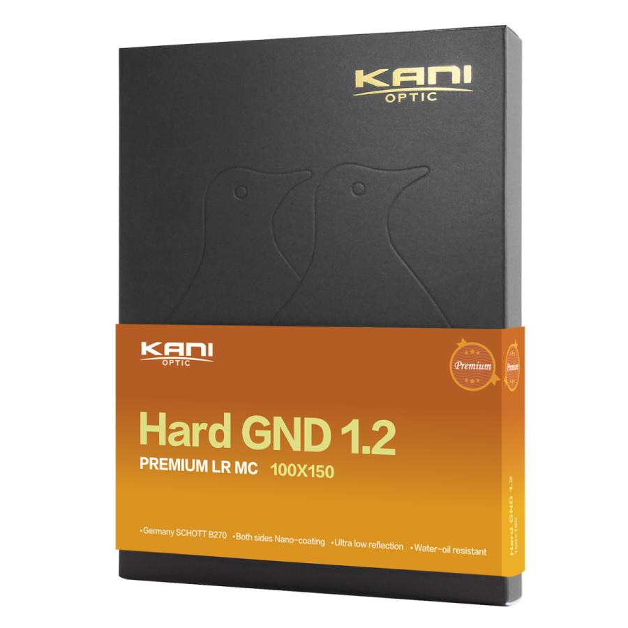 KANI 角型フィルター ハーフND16 プレミアムハードGND 1.2 100x150mm