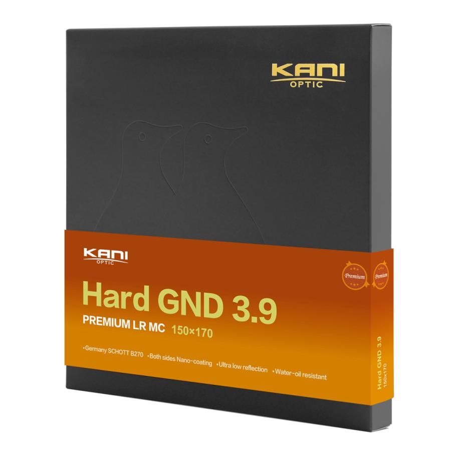 KANI 角型フィルター プレミアムハードGND 3.9 150x170mm (ハーフND10000 減光効果:最大1３1/3絞り分) / レンズフィルター 角形 |  | 01