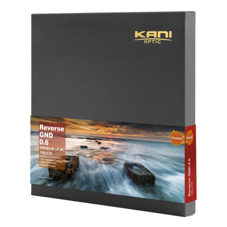 KANI 角型フィルター ハーフND4 プレミアム リバースGND 0.6 150x170mm
