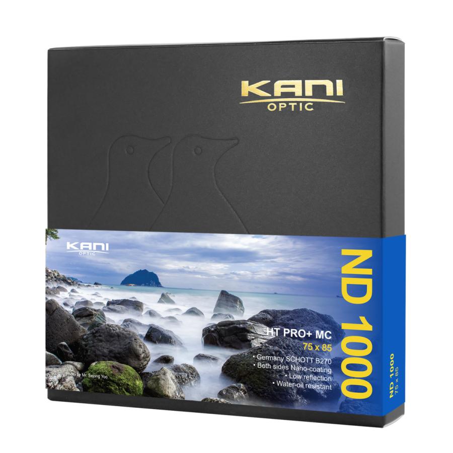 KANI 角型フィルター ND1000 75x85mm 減光フィルター(減光効果 10絞り 