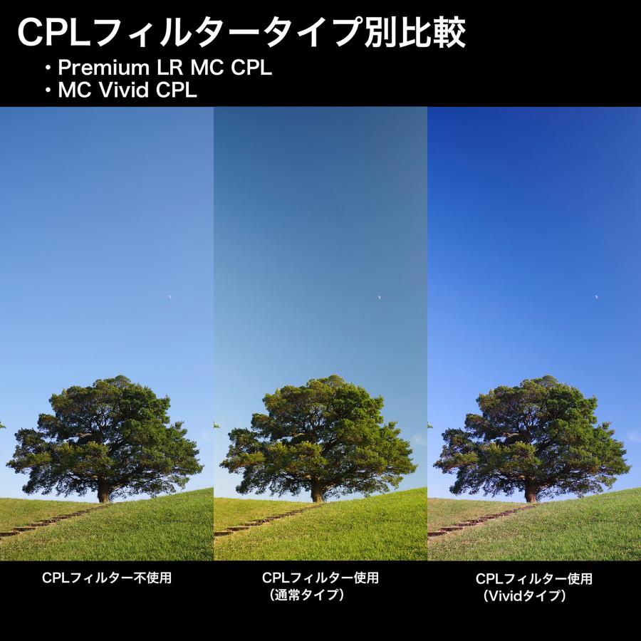 KANI 角型フィルター プレミアムビビッドサーキュラーPL 100x100mm CPL 円偏光 / レンズフィルター 角形 PLフィルター｜locadesign｜04