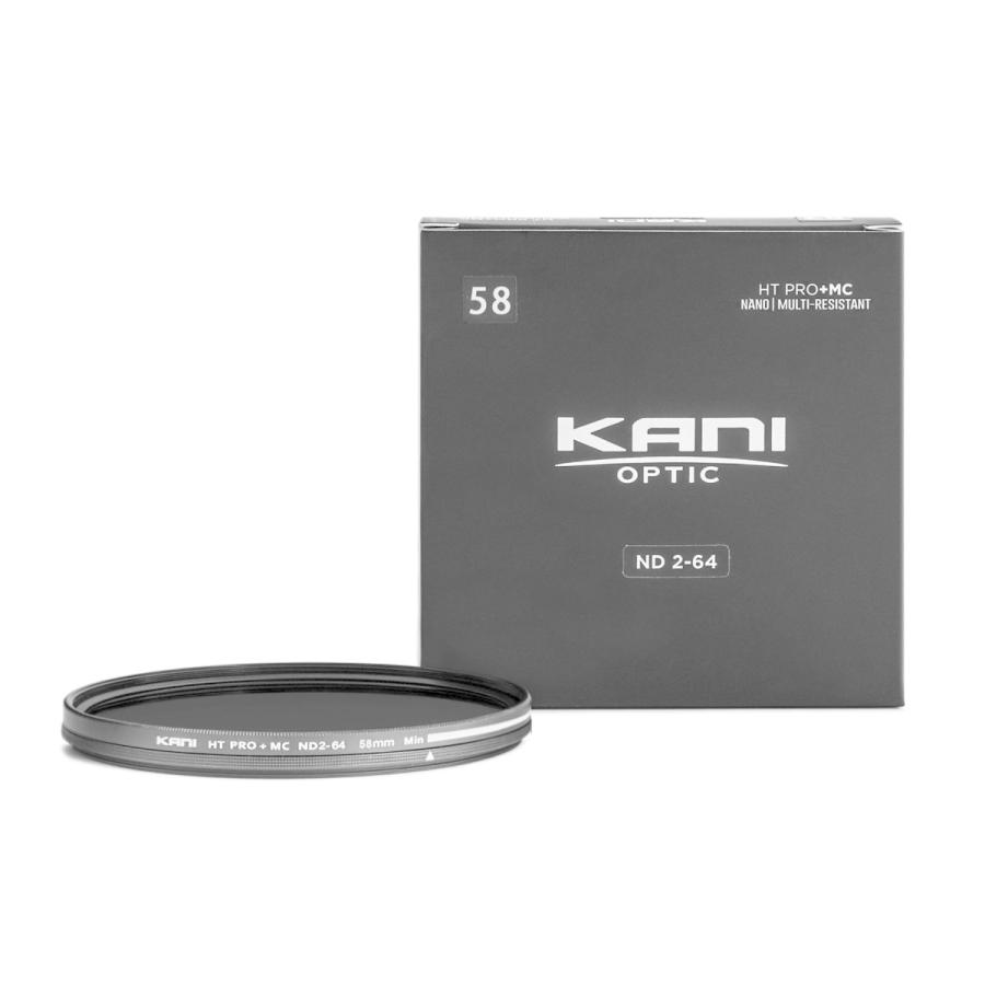 KANI 可変NDフィルター バリアブルND2-64 58mm (減光効果 1-5絞り分