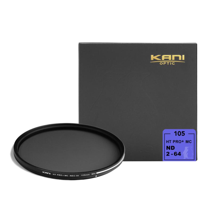 Kani 可変ndフィルター バリアブルnd2 64 105mm 減光効果 1 5絞り分 レンズフィルター 丸枠 最新作