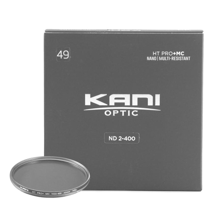 【在庫限り】KANI 可変NDフィルター バリアブルND2-400 49mm (減光効果 1-8 3/2絞り分) / レンズフィルター 丸枠