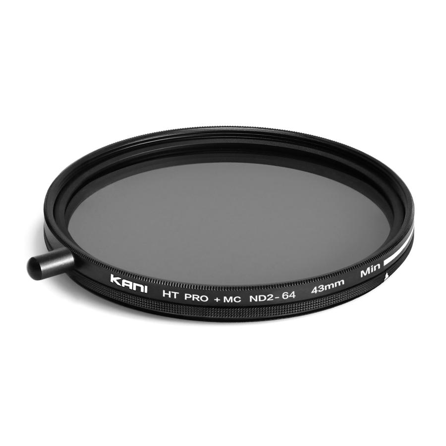 KANI 可変NDフィルター KANI 可変NDフィルター バリアブルND2-64 43mm 着脱式回転ノブ付 (減光