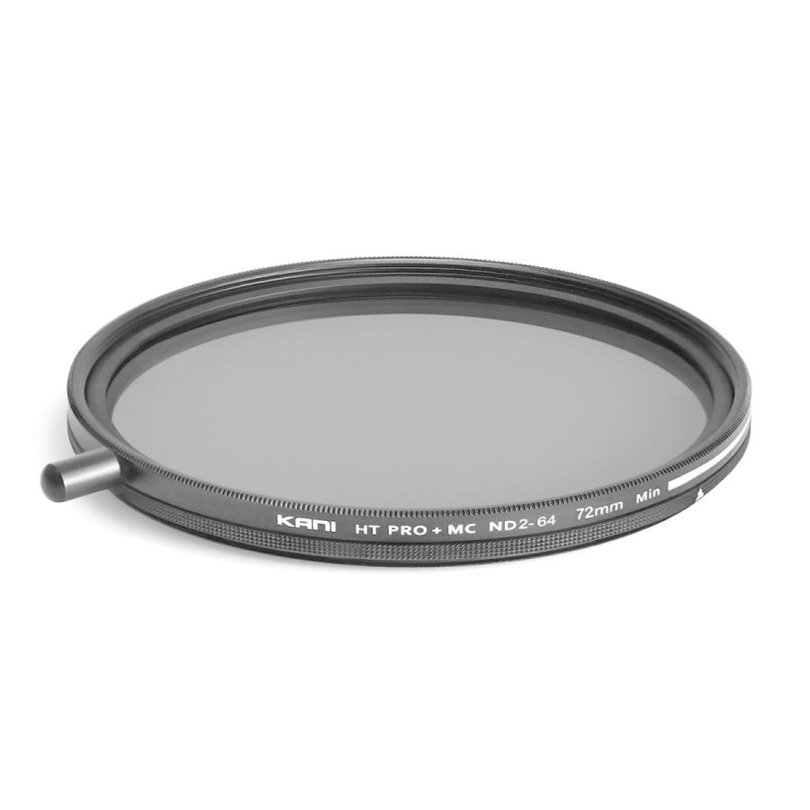 KANI 可変NDフィルター バリアブルND2-64 72mm 着脱式回転ノブ付