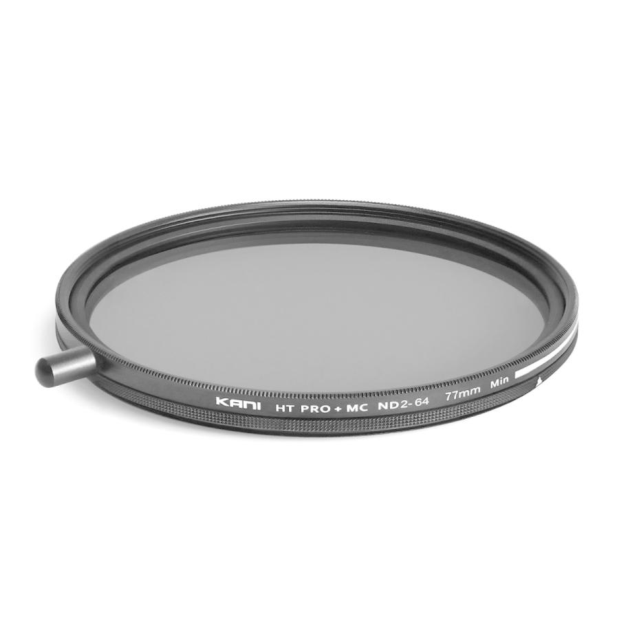 KANI 可変NDフィルター バリアブルND2-64 77mm 着脱式回転ノブ付 (減光