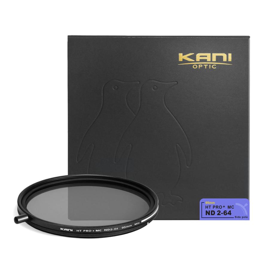 KANI 可変NDフィルター バリアブルND2-64 95mm 着脱式回転ノブ付