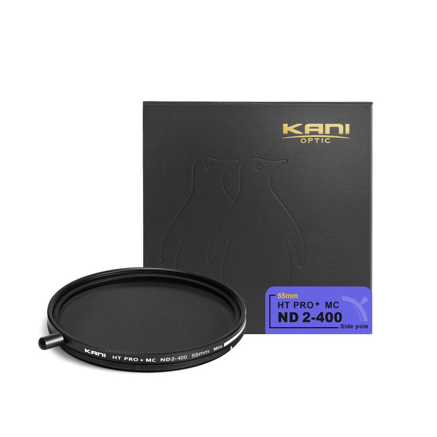 KANI 可変NDフィルター バリアブルND2-400 55mm 着脱式回転ノブ付 (減
