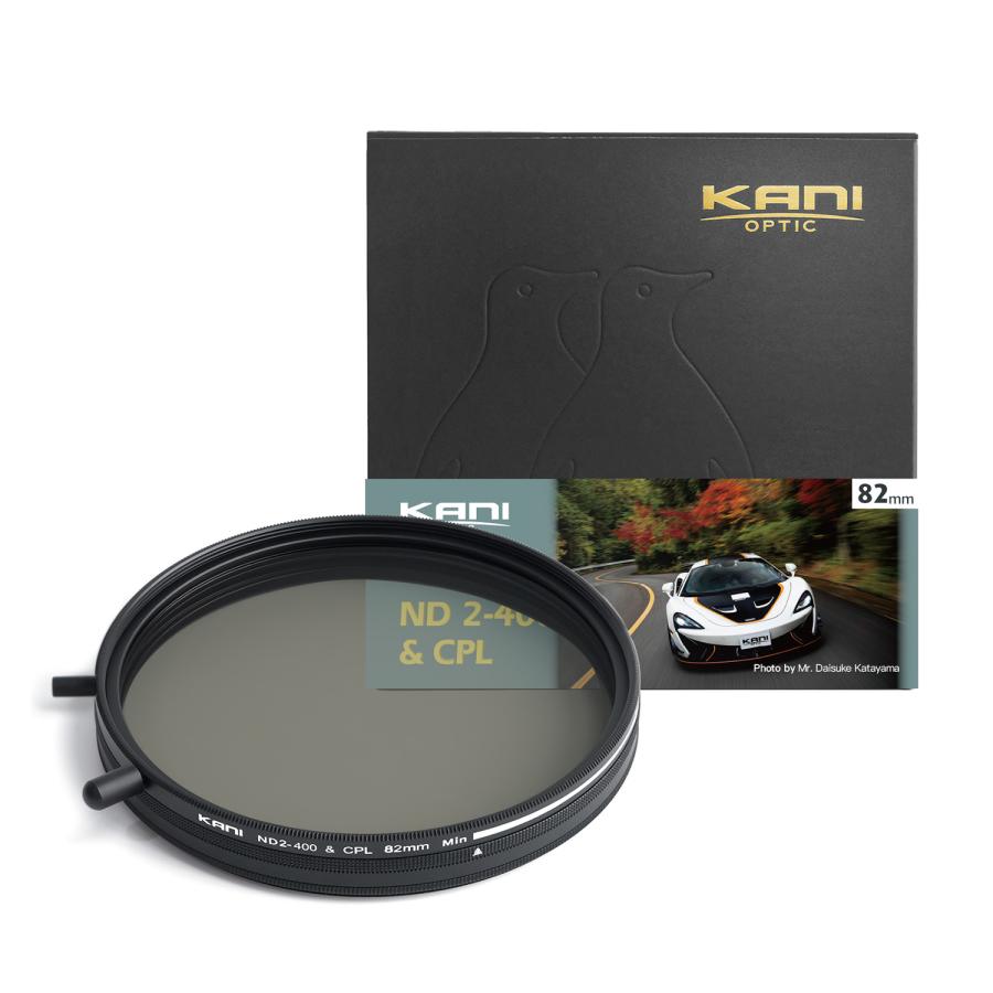 KANI バリアブル ND2-400+CPL 82mm / 可変NDフィルター + 円偏光 