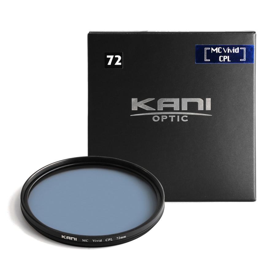KANI PLフィルター プレミアムビビッドサーキュラーPL 72mm CPL / 円偏光 レンズフィルター 丸枠