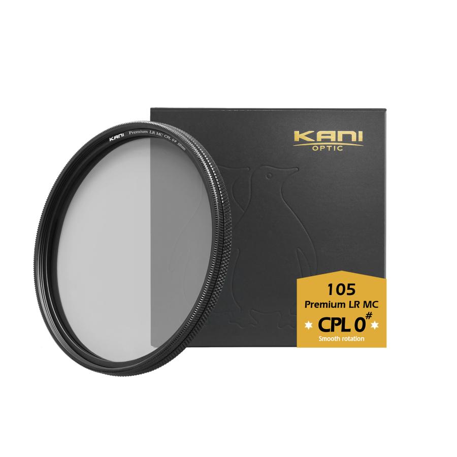KANI プレミアムサーキュラーPL 105mm 0# スムースローテーション / CPL 円偏光 レンズフィルター 厚枠 丸枠