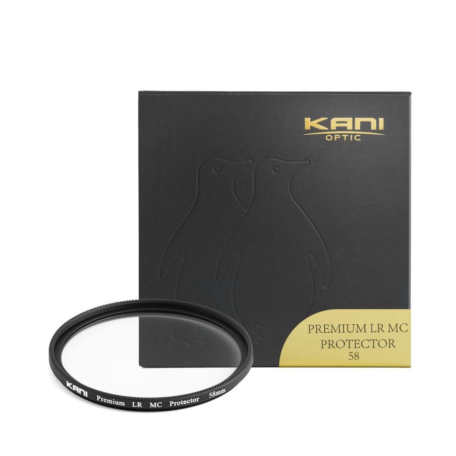 KANI 保護フィルター プレミアムプロテクター 58mm / レンズ保護フィルター 低反射0.2％ 薄枠 撥水 撥油 防汚 帯電防止 ナノコーティング